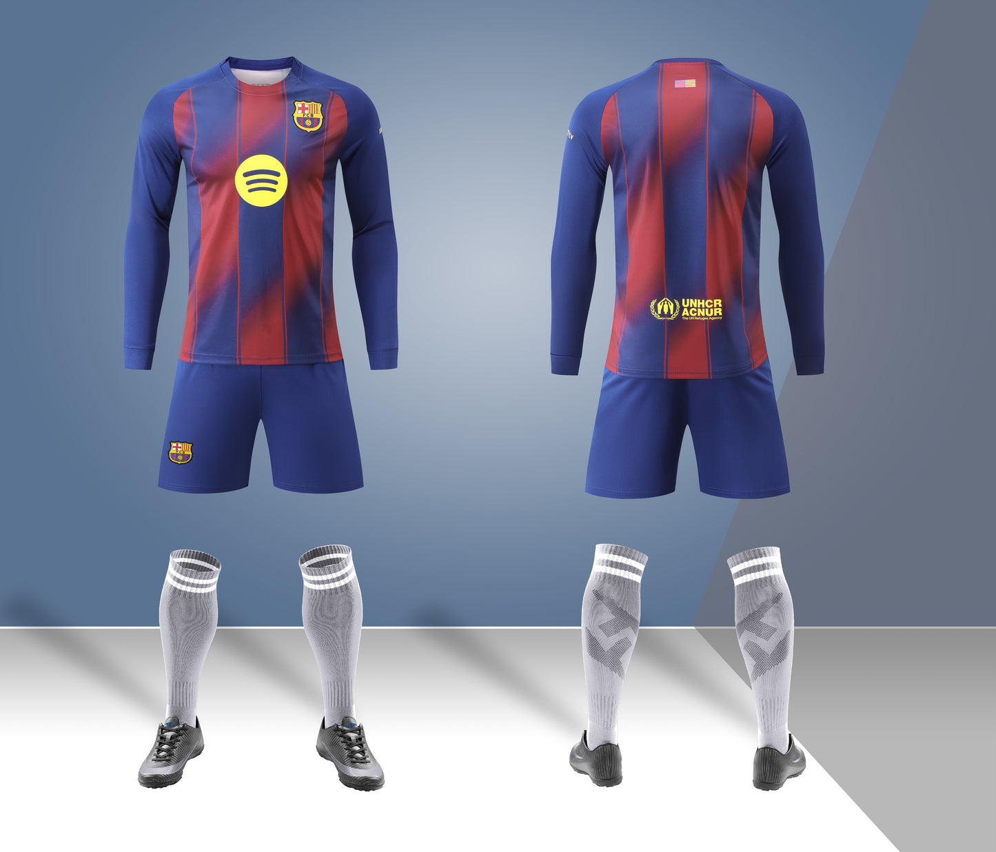 Barn/Vuxen - FC Barcelona 25/26 Långärmad Hemmatröja