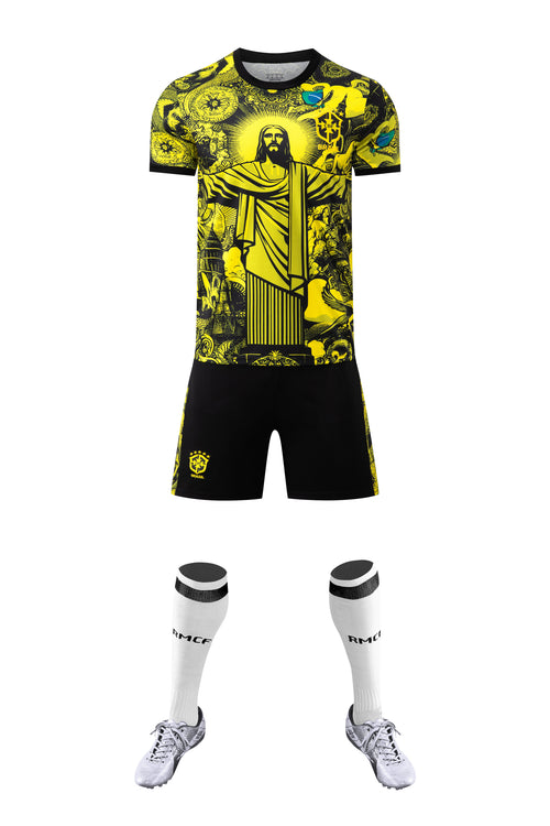Barn/Vuxen - Brasilien 25/26 Jesus Yellow Edition