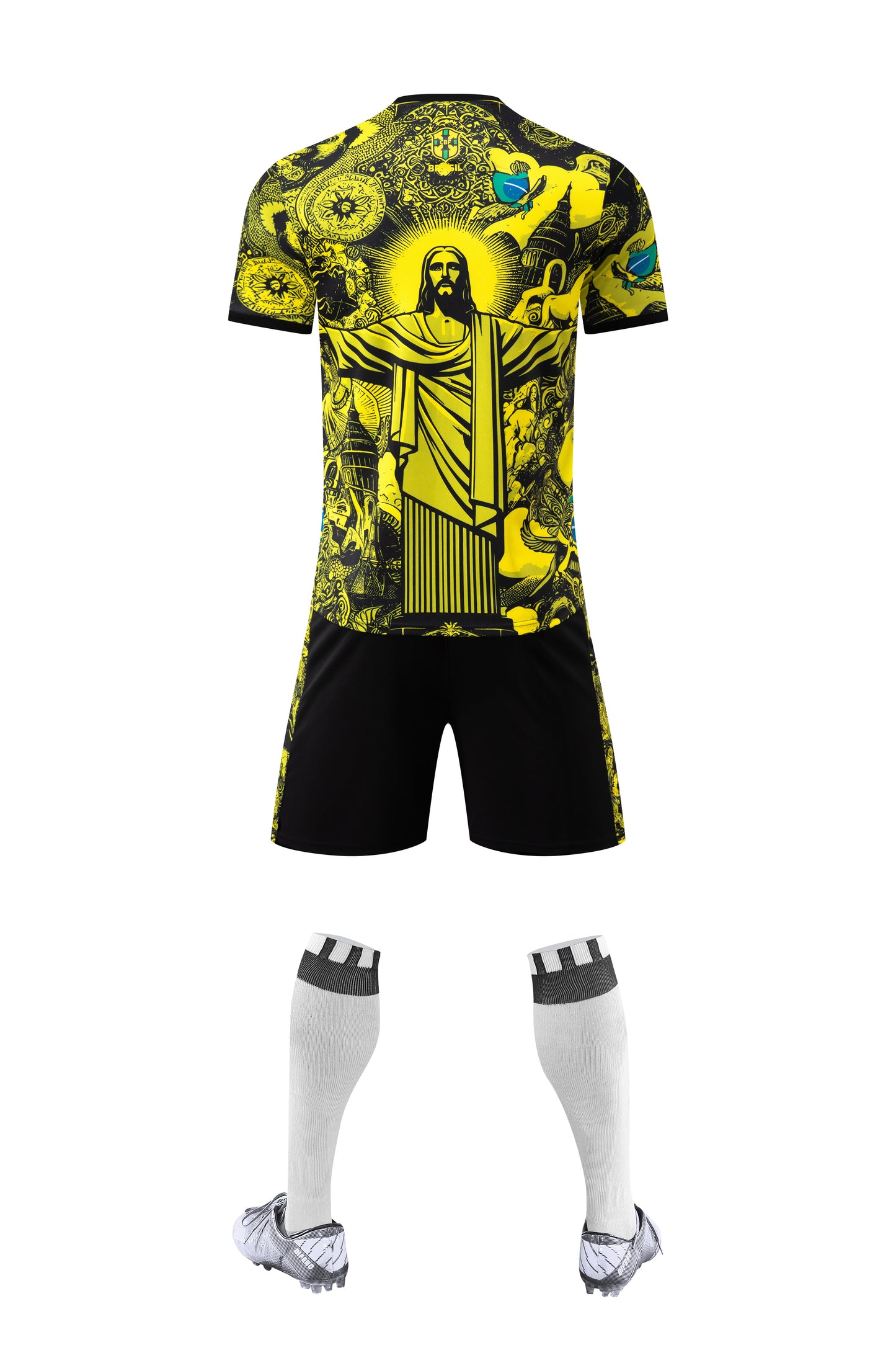 Barn/Vuxen - Brasilien 25/26 Jesus Yellow Edition