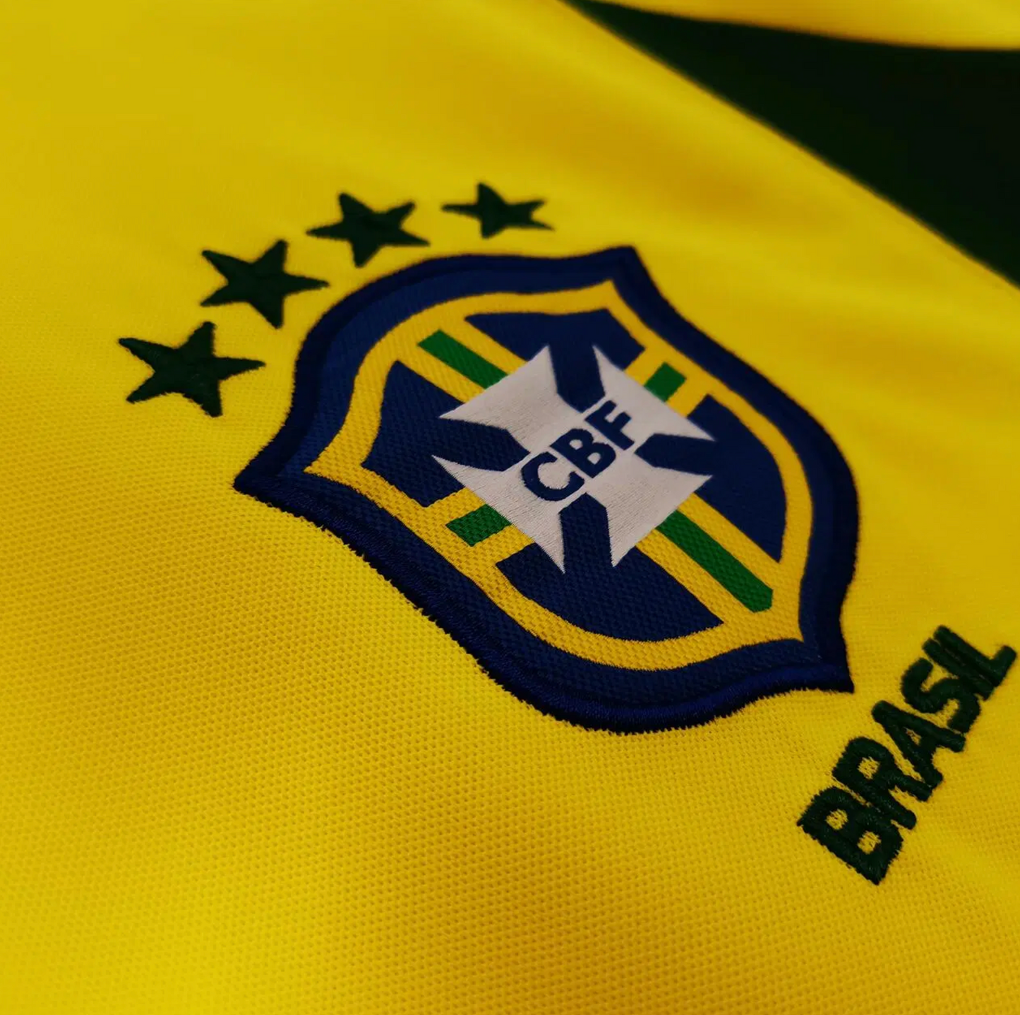 2002 Brasilien Gul Retro Fotbollströja