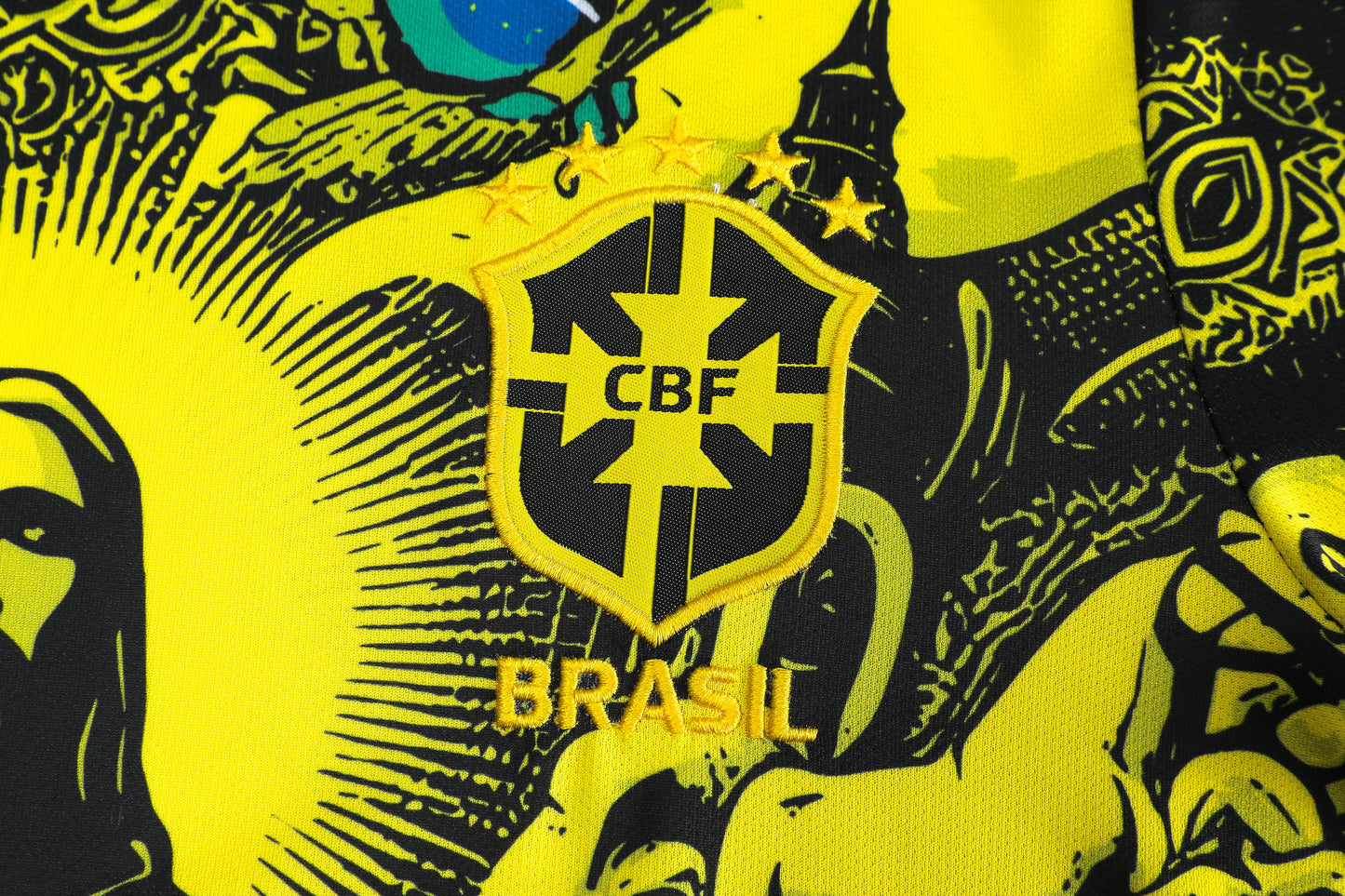 Barn/Vuxen - Brasilien 25/26 Jesus Yellow Edition