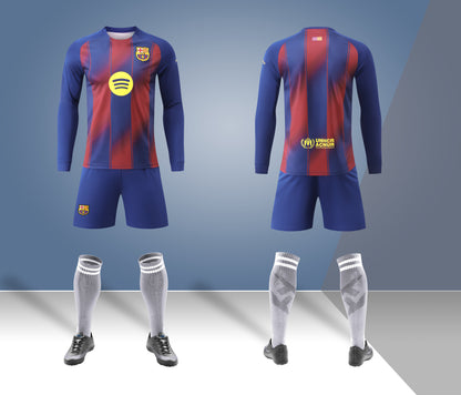 Barn/Vuxen - FC Barcelona 25/26 Långärmad Hemmatröja