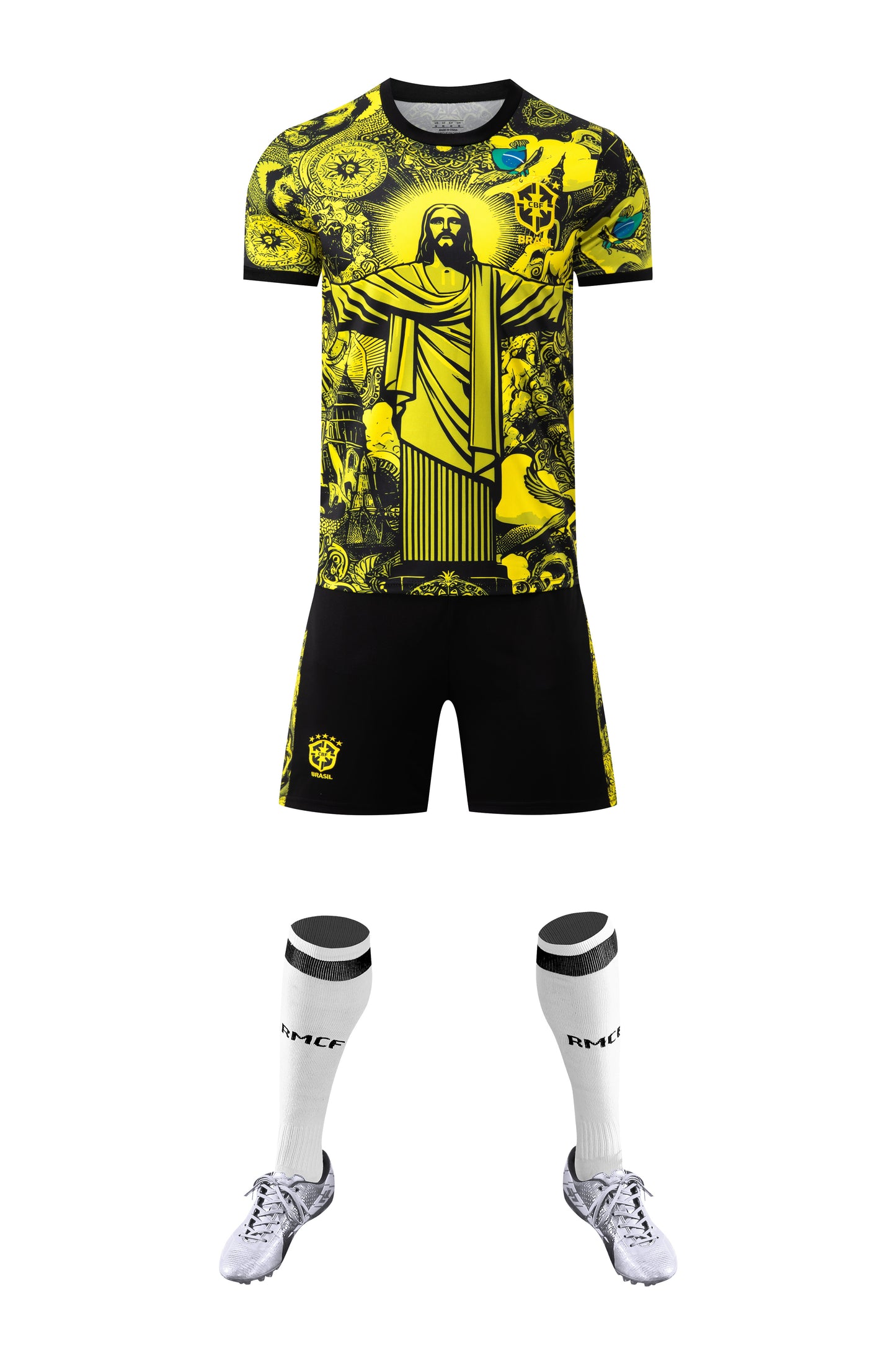 Barn/Vuxen - Brasilien 25/26 Jesus Yellow Edition
