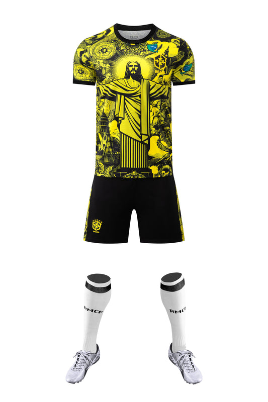 Barn/Vuxen - Brasilien 25/26 Jesus Yellow Edition