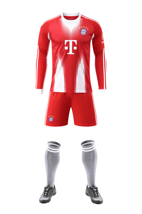 Barn/Vuxen FC Bayern München 25/26 Långärmad Hemmatröja