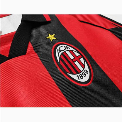 AC Milan Hemmatröja från 1998-1999 Säsongen – Retro Version