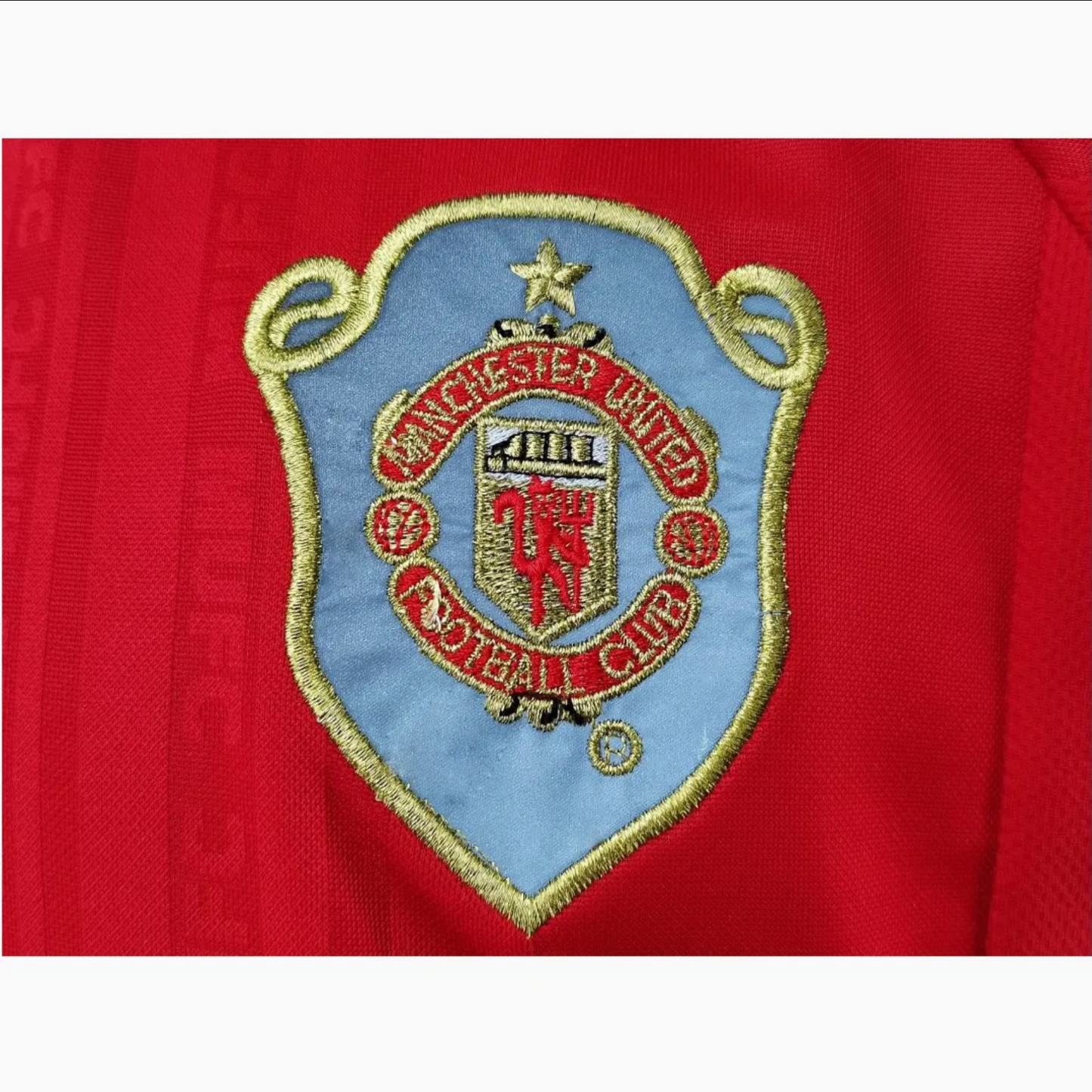Manchester United Hemmatröja från 1990 Säsongen – Retro Player Version