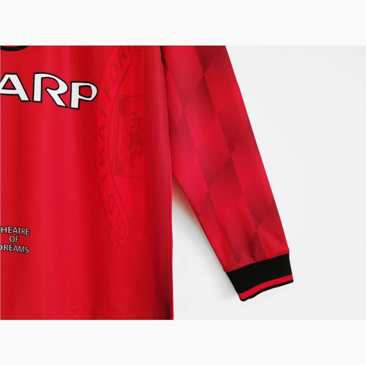 1996-1997 Manchester United Hemmatröja – Retro Version Långärmad
