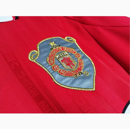 1999-2000 Manchester United Hemmatröja – Retro Version Långärmad