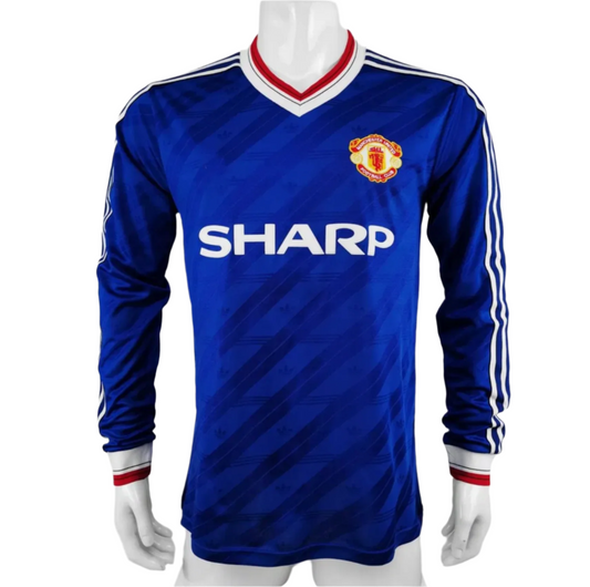 1988 Manchester United Bortatröja – Retro Version Long Sleeve
