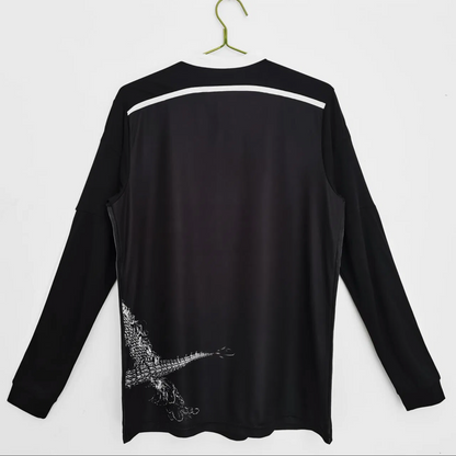 2014-2015 Madrid Svart - Retro Long Sleeve