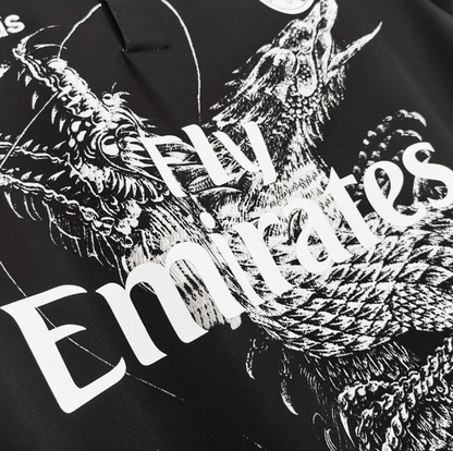 2014-2015 Madrid Svart - Retro Long Sleeve