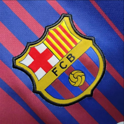 FC Barcelona 17/18 Hemmatröja – Retro Short Sleeve Edition