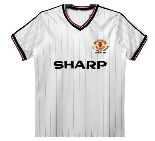 Manchester United Bortatröja Retro 1983 – Kortärmad