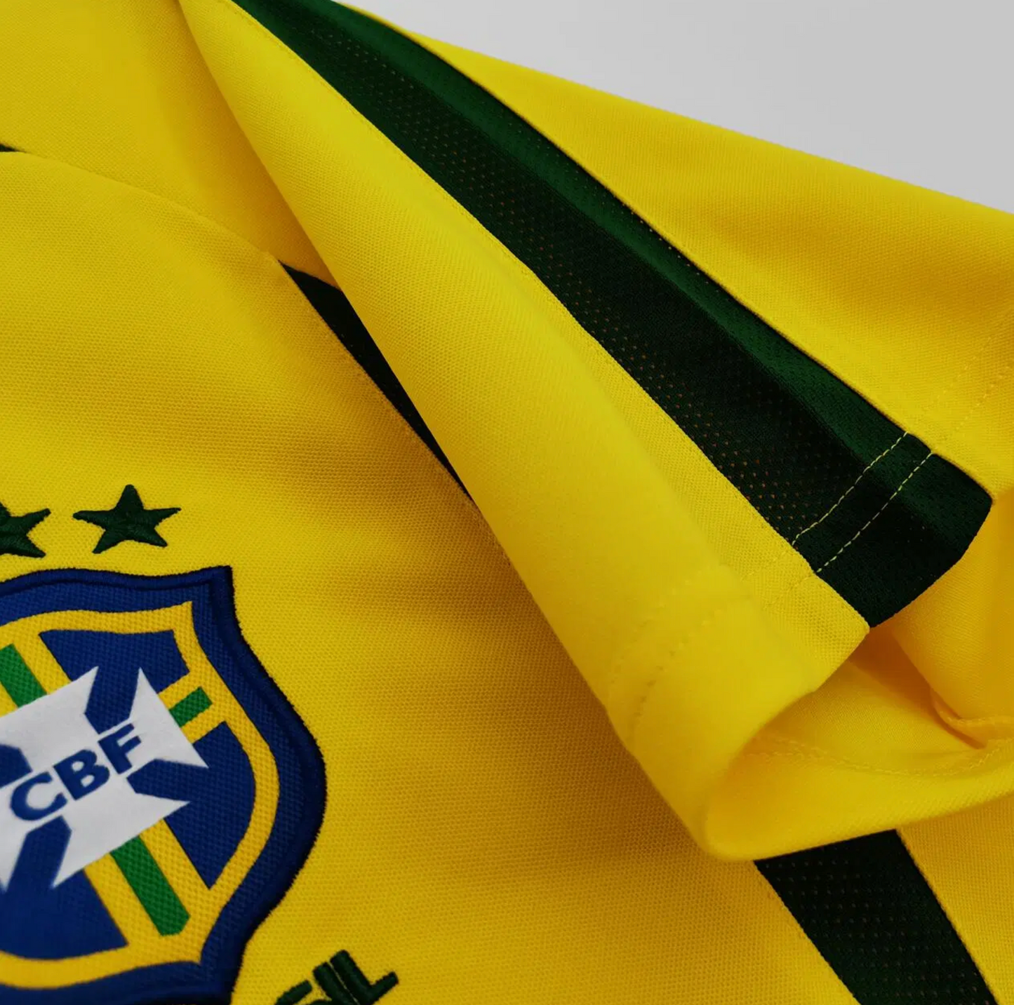 2002 Brasilien Gul Retro Fotbollströja