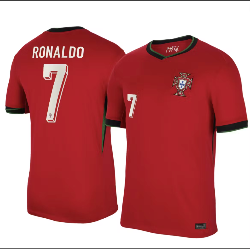 Barn/Vuxen Fotbollströja Ronaldo, Portugal, Tröja