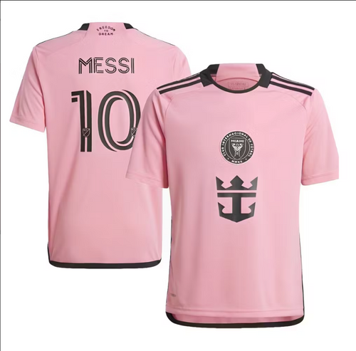 Barn/Vuxen Fotbollströja, Messi, Inter Miami, Hemma Tröja