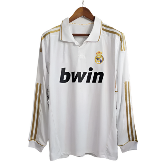 Real Madrid Retro Hemmatröja Långärmad 2011-2012 – Player Version