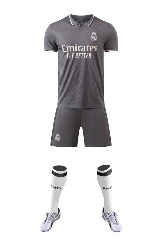 Barn/Vuxen Real Madrid – Grå Elegans Edition