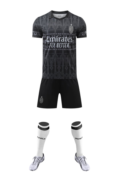 Barn/Vuxen AC Milan Bortatröja – Black Elegance Edition