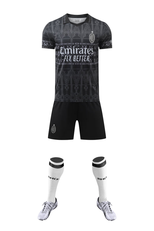 Barn/Vuxen AC Milan Bortatröja – Black Elegance Edition